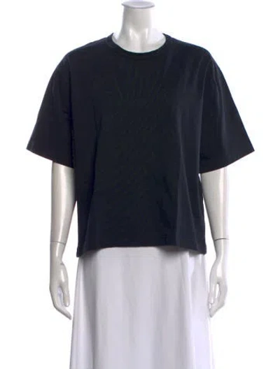 Pre-owned Studio Nicholson Crew Neck Short Sleeve Top In Black