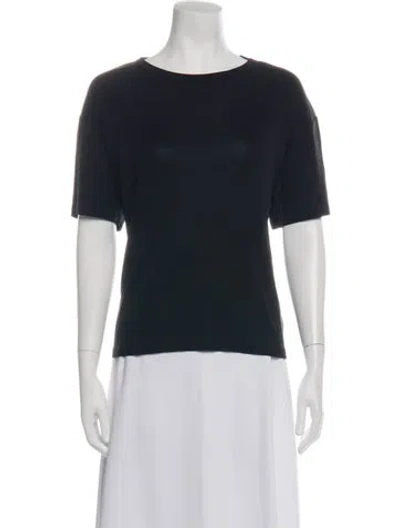 Pre-owned Studio Nicholson Crew Neck Short Sleeve T-shirt In Black