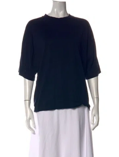 Pre-owned Studio Nicholson Crew Neck Short Sleeve T-shirt In Blue