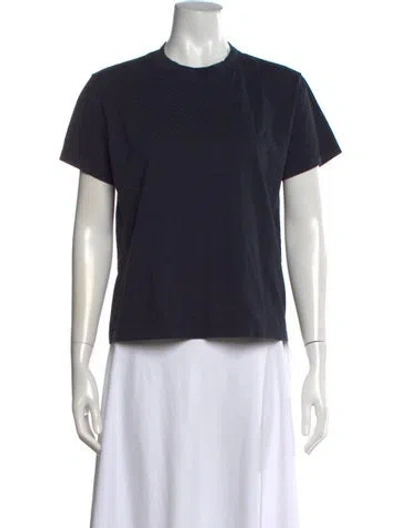 Pre-owned Studio Nicholson Crew Neck Short Sleeve T-shirt In Blue