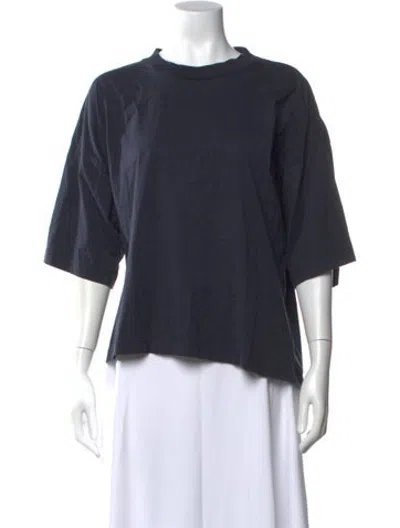 Pre-owned Studio Nicholson Crew Neck Short Sleeve T-shirt In Blue