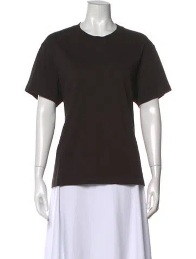 Pre-owned Studio Nicholson Crew Neck Short Sleeve T-shirt In Brown