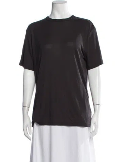 Pre-owned Studio Nicholson Crew Neck Short Sleeve T-shirt In Grey
