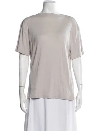 Pre-owned Studio Nicholson Crew Neck Short Sleeve T-shirt In Grey
