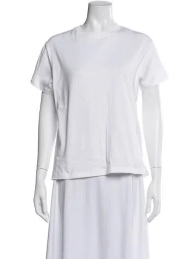 Pre-owned Studio Nicholson Crew Neck Short Sleeve T-shirt W/ Tags In White