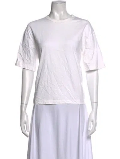 Pre-owned Studio Nicholson Crew Neck Short Sleeve T-shirt In White