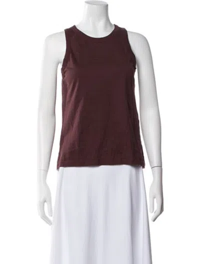 Pre-owned Studio Nicholson Crew Neck Sleeveless Top In Burgundy