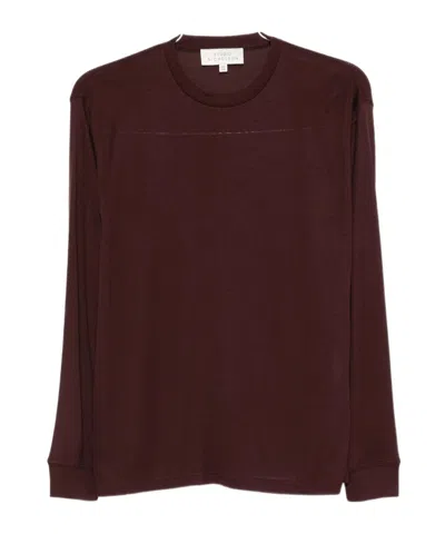 Studio Nicholson Crew Neck Sweater In Brown