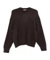 Studio Nicholson Crew Neck Sweater In Brown