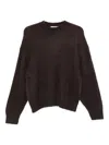 Studio Nicholson Crew Neck Sweater In Brown