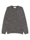 Studio Nicholson Textured Multicolour Sweater With Dynamic Pattern In Multi