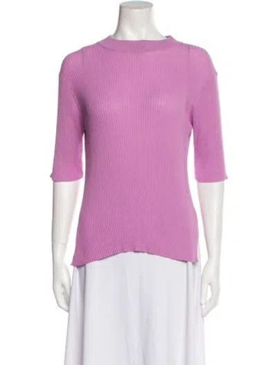 Pre-owned Studio Nicholson Crew Neck Sweater In Purple