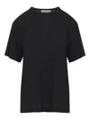 Studio Nicholson Crew Neck Short Sleeve Plain Tshirt In Black