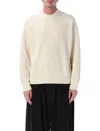 Studio Nicholson Sophisticated Parchment Knit Sweater For Men In Neutral