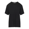 Studio Nicholson Crew Neck Short Sleeve Plain Tshirt In Blue
