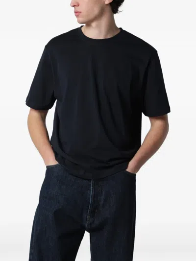 Studio Nicholson Crew-neck T-shirt In Blue