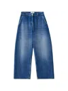 Studio Nicholson Cropped Denim Jeans In Blue