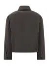 Studio Nicholson Cropped Overshirt Jacket In Ore