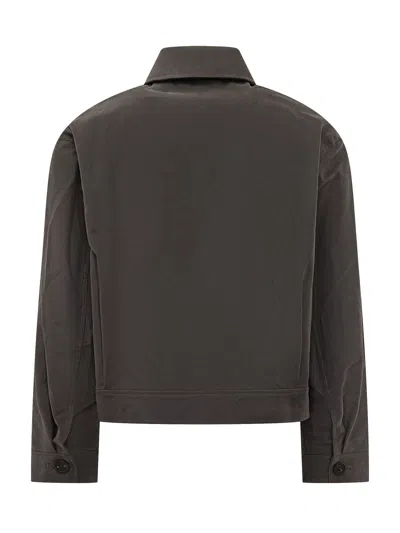 Studio Nicholson Cropped Overshirt Jacket In Ore
