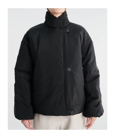 Studio Nicholson Cropped Quilted Jacket In Black