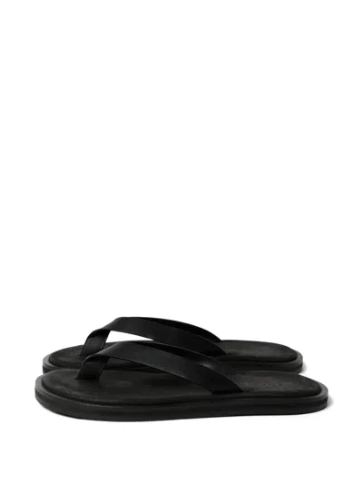 Studio Nicholson Curren Leather Sandals In Black