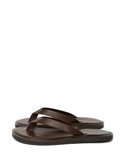 Studio Nicholson Curren Leather Sandals In Brown