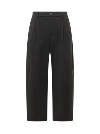 Studio Nicholson Curved Tapered Trouser Pant In Black