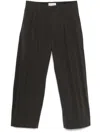 Studio Nicholson Dark Grey Belt Loop Trousers In Black