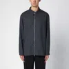 Studio Nicholson Axia Zip-up Wool Shirt In Grey