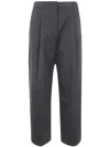 Studio Nicholson Deep Pleat Volume Ankle Crop Clothing In Black