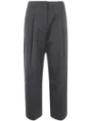 Studio Nicholson Deep Pleat Volume Ankle Crop Clothing In Black
