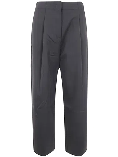 Studio Nicholson Deep Pleat Volume Ankle Crop Clothing In Black
