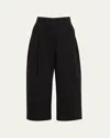 Studio Nicholson Deep Pleat Volume Ankle Pants In Black