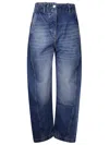 Studio Nicholson Belt-loop Jeans In Worn Wash Indigo