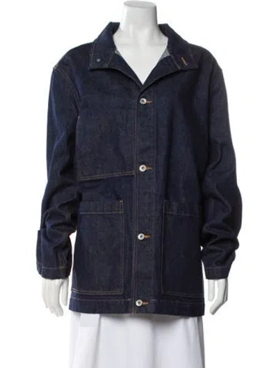 Pre-owned Studio Nicholson Denim Jacket In Blue