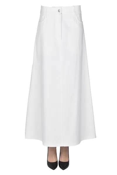 STUDIO NICHOLSON DENIM MIDI SKIRT