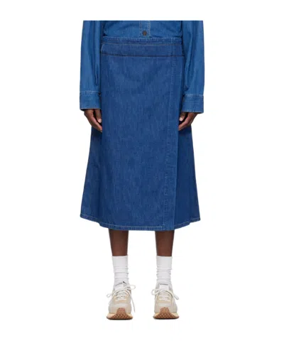 STUDIO NICHOLSON DENIM SKIRT