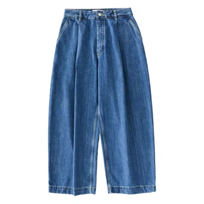 Studio Nicholson Denim Wide-leg Jeans In Blue