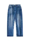Studio Nicholson Denjo Denim Pant Worn Wash Indigo In Blue