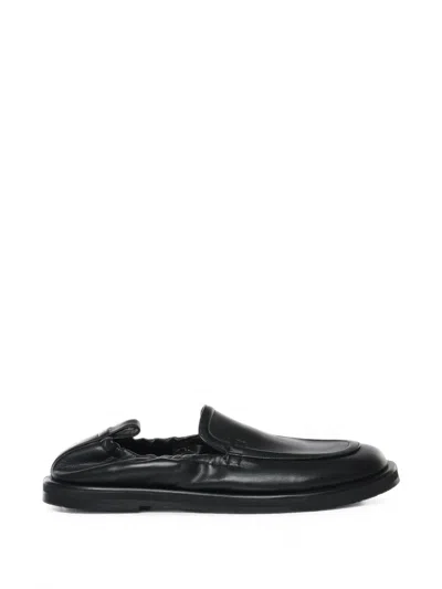 Studio Nicholson Slippers Round Toe Rubber Sole Design In Black