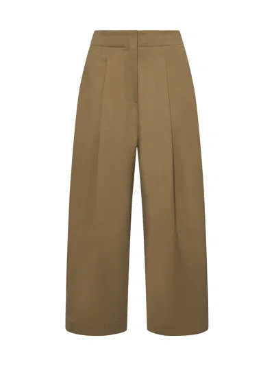 Studio Nicholson Dordoni Cotton Trousers In Brown