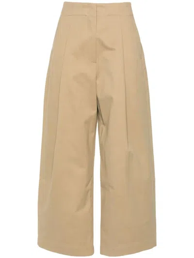 STUDIO NICHOLSON STUDIO NICHOLSON "DORDONI" DEEP PLEAT VOLUME ANKLE CROP TROUSERS
