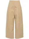 Studio Nicholson Pleated Wide Leg Pants In Neutrals