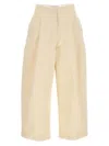 Studio Nicholson Cream Cotton Twill Dordoni Trousers In Neutral