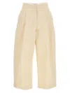 Studio Nicholson Cotton Wide-leg Trousers In White