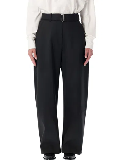 STUDIO NICHOLSON STUDIO NICHOLSON DORING COMPACT VISCOSE PANTS WITH BELT