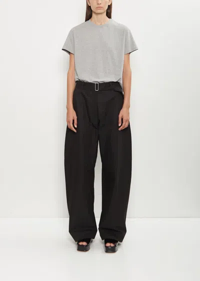 Studio Nicholson Doring Cotton Blend Pant In Black