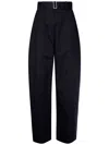 Studio Nicholson Belted Round Leg Pant Clothing In Blue