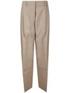 Studio Nicholson Double Pleat Tailored Trousers In Neutrals