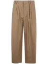 Studio Nicholson Double Pleat Volume Pant In Brown